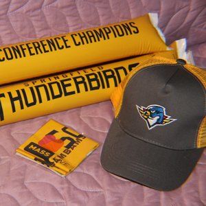 BRAND NEW Springfield (MA) Thunderbirds Hat and BONUS---BOOMSTICKS!